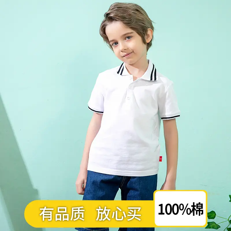 Boys Cotton Polo T-Shirt 2026 Summer Kids