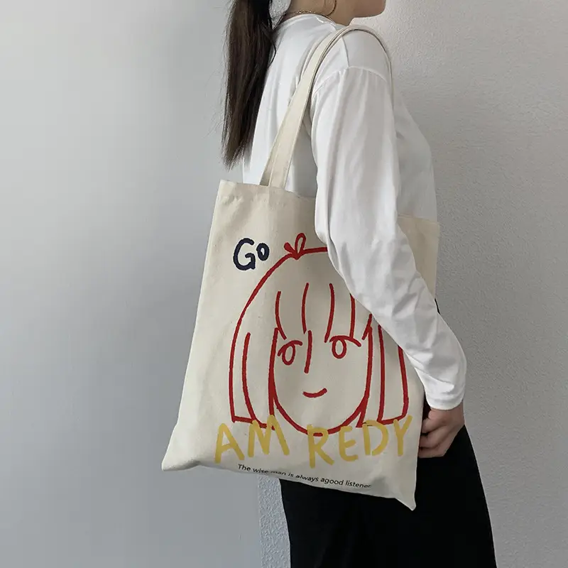 Women Canvas Shoulder Bag with Art Design Large Capacity — feature 13