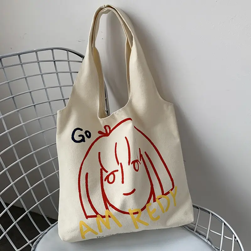 Women Canvas Shoulder Bag with Art Design Large Capacity — feature 15