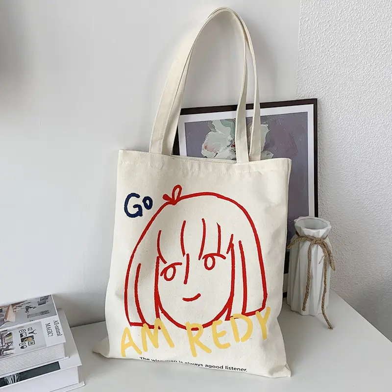 Women Canvas Shoulder Bag with Art Design Large Capacity — feature 25
