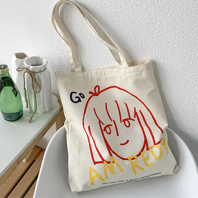 Women Canvas Shoulder Bag with Art Design Large Capacity — feature 26