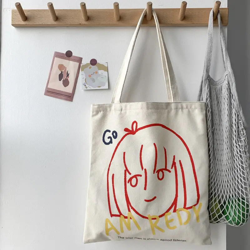 Women Canvas Shoulder Bag with Art Design Large Capacity — feature 27
