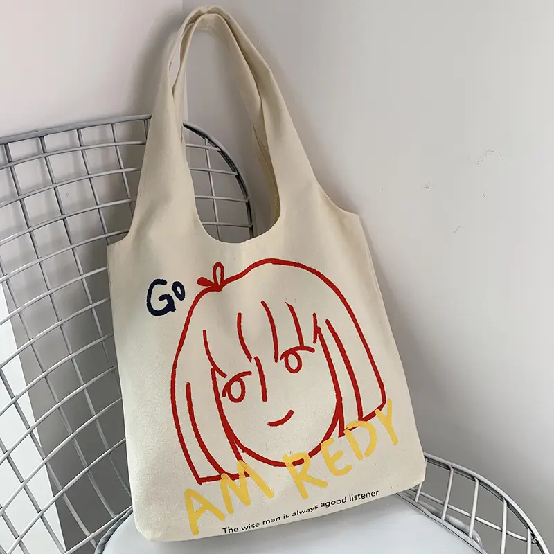 Women Canvas Shoulder Bag with Art Design Large Capacity — feature 30