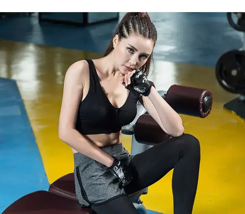 Women Front Zipper Shockproof Running Vest for Gym Workout — feature 27