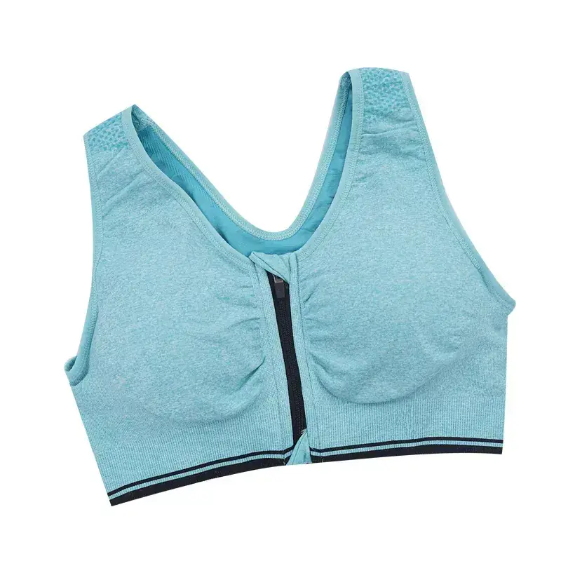 Women Front Zipper Shockproof Running Vest for Gym Workout - Image 5