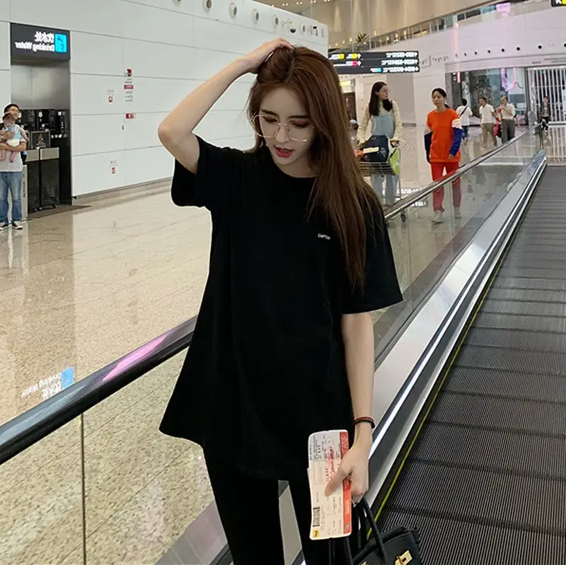 Women Cropped Short Sleeve T-Shirt 2026 Summer - Image 2