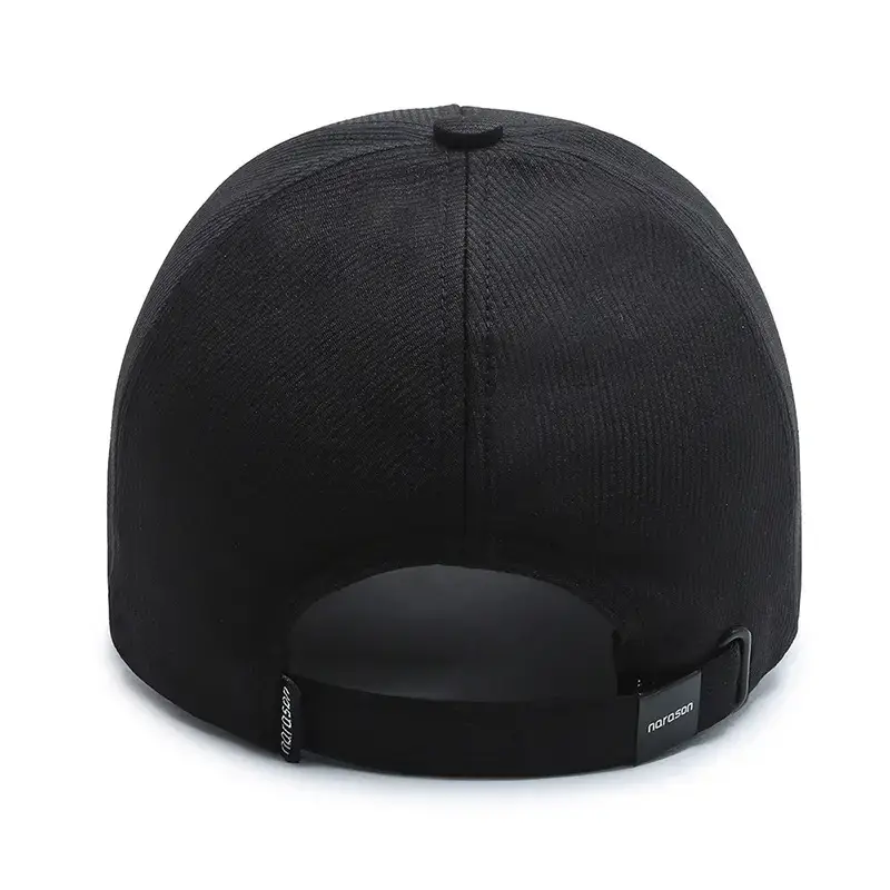 Men Black Baseball Cap Middle-aged Elderly