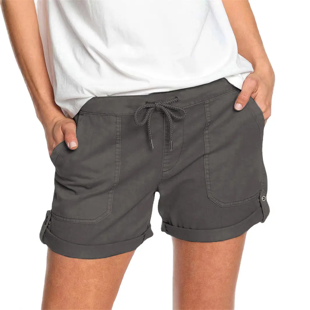 Women's Orange Polyester Casual Shorts 2025 - Image 12
