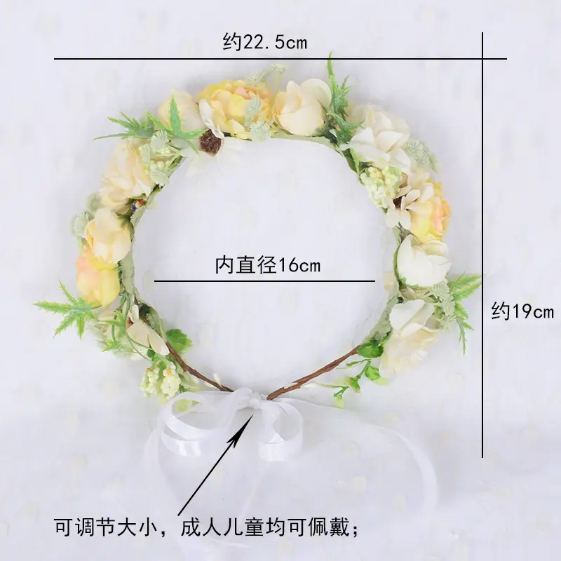 Pink Floral Crossbody Headband for Girls