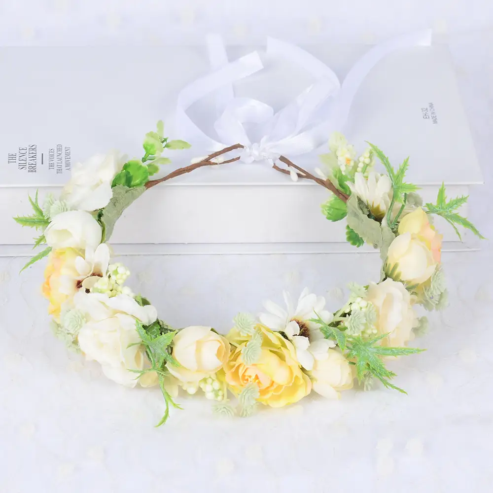 Pink Floral Crossbody Headband for Girls