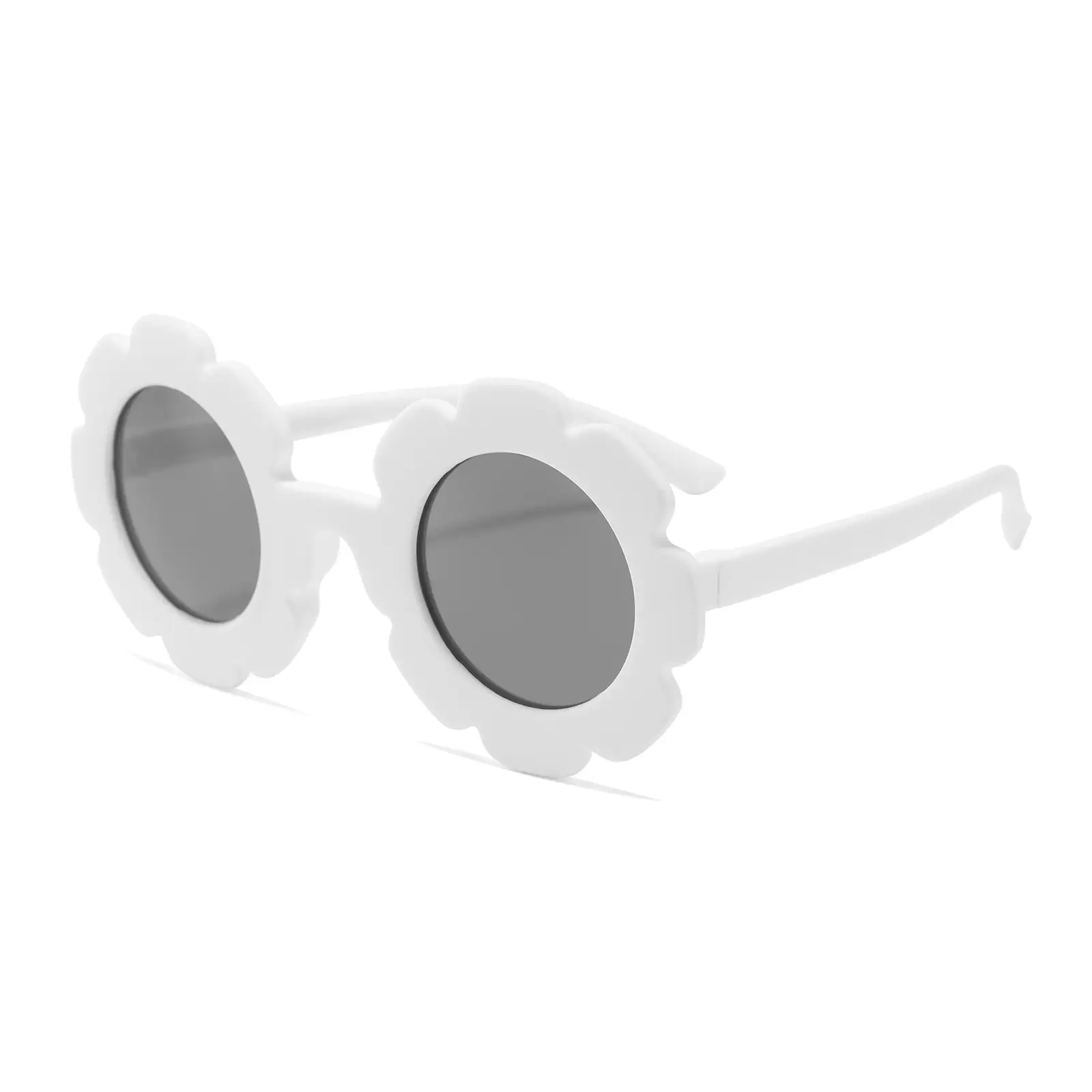 Kids Flower Sunglasses Black Polarized UV400