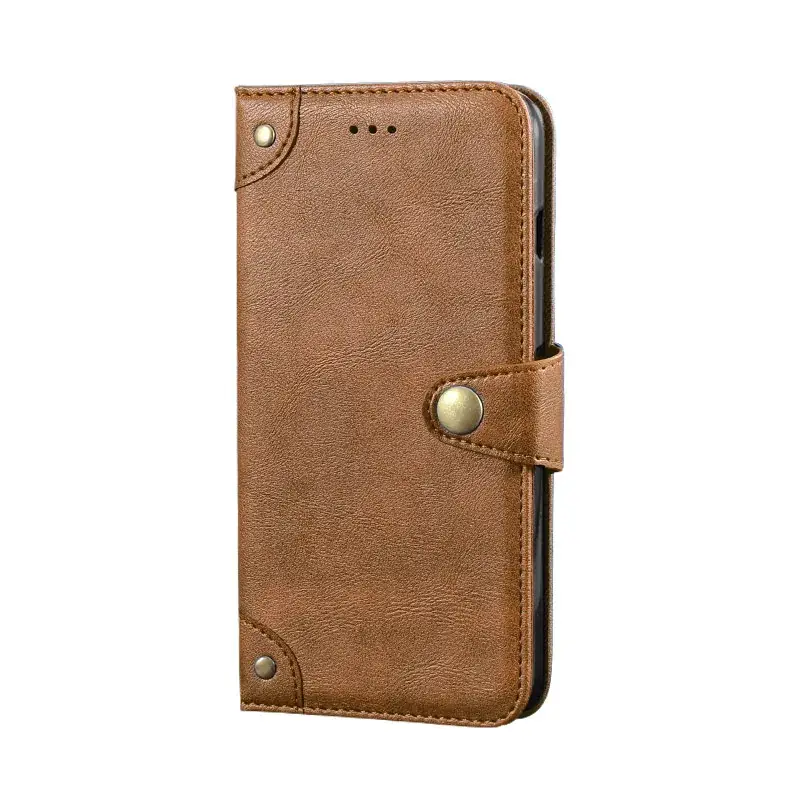 TCL L10 Lite Leather Phone Wallet Case with Liu Ding Buckle