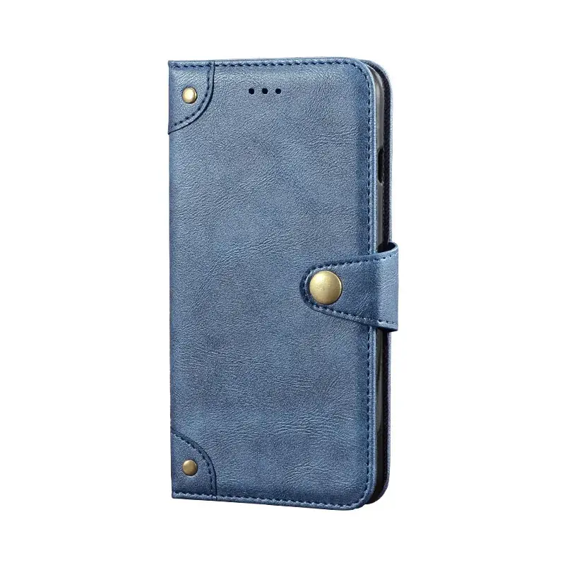 TCL L10 Lite Leather Phone Wallet Case with Liu Ding Buckle
