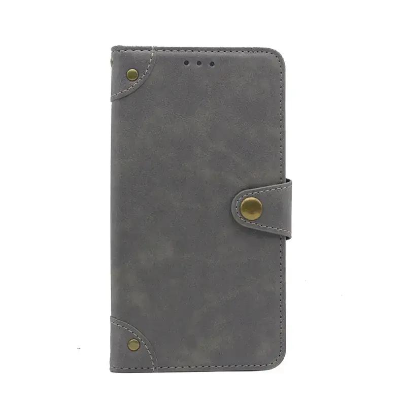 TCL L10 Lite Leather Phone Wallet Case with Liu Ding Buckle