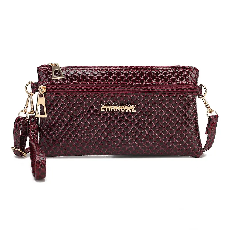 Black Textured Shoulder Crossbody Bag for Women - Image 7