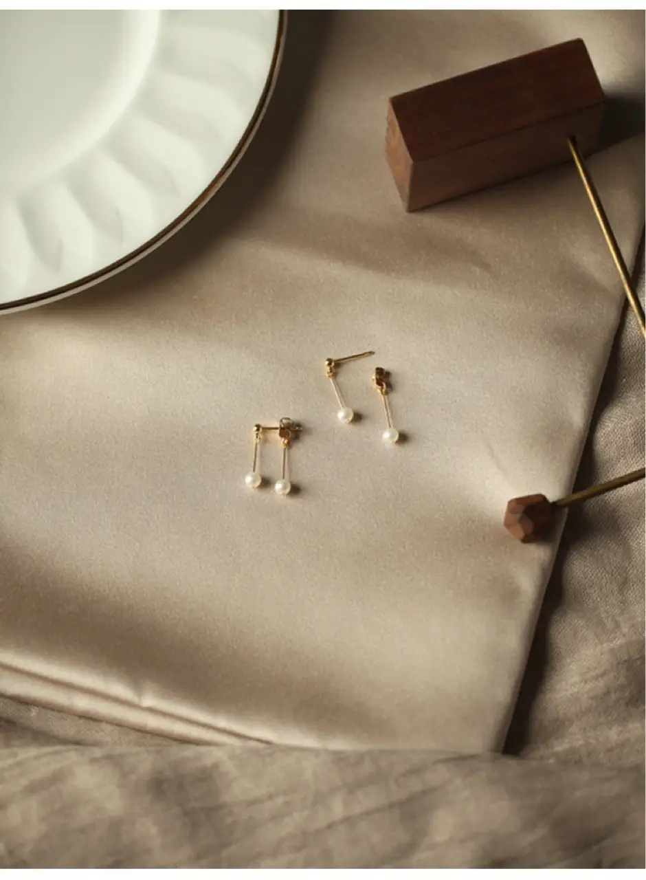 Smart Natural Freshwater Pearl Earrings Small French Fairy Ear Studs — feature 8