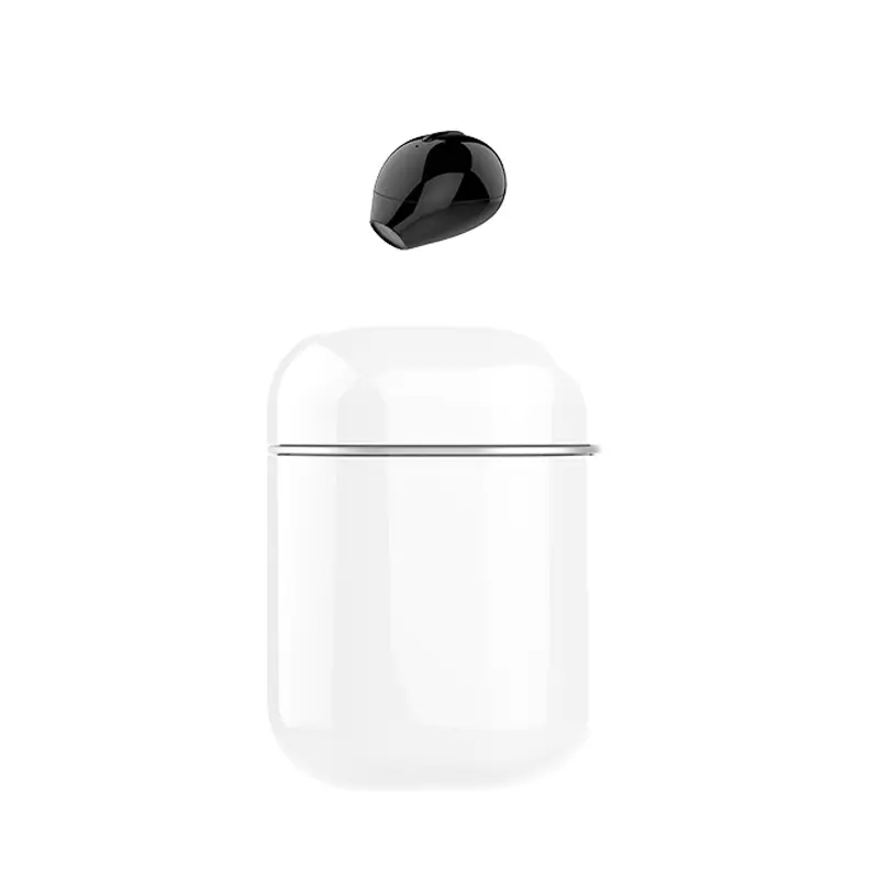 Single Ear Bluetooth Headset Mini Flashlight White