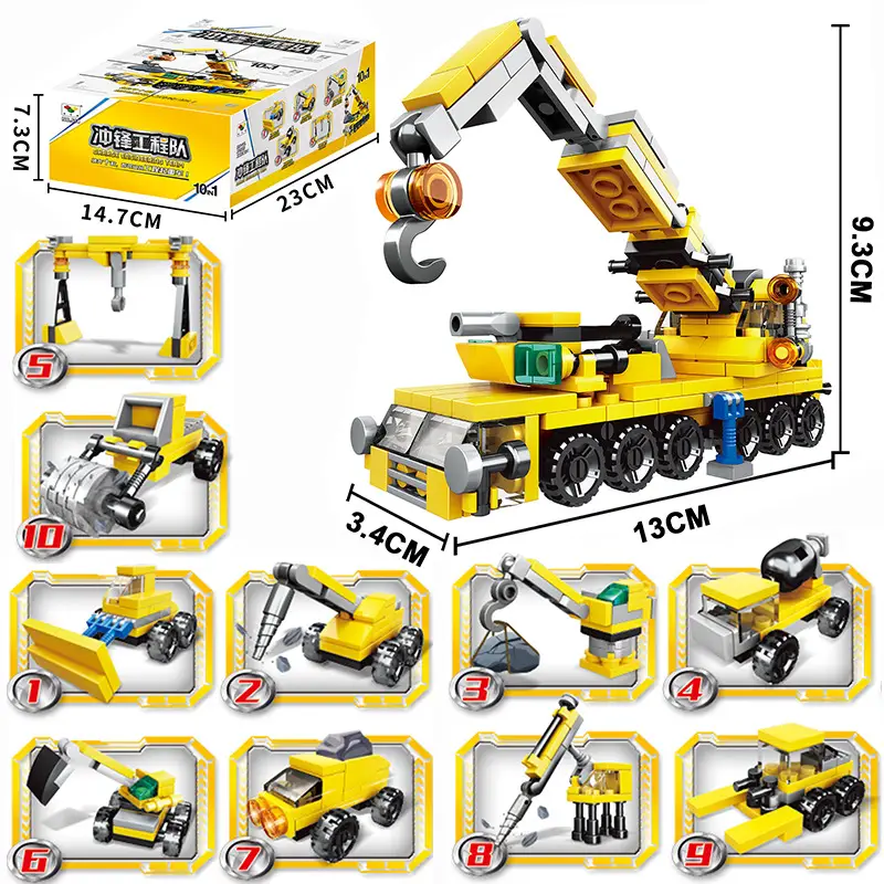 Kids Toy Cars Educational Building Blocks Compatible with Lego Bricks - Image 10