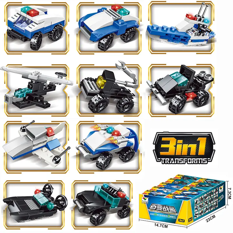 Kids Toy Cars Educational Building Blocks Compatible with Lego Bricks - Image 9