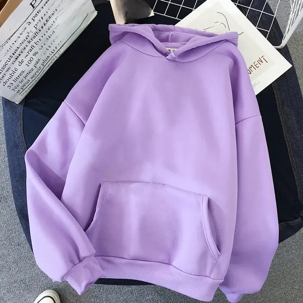 Women Purple Hoodie Sweatshirt 2021 Cross Border - Image 28