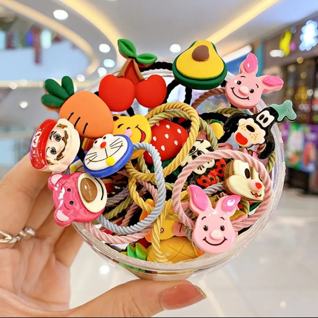 Children's Fruit Hair Bands for Girls Red Rubber Band — feature 26