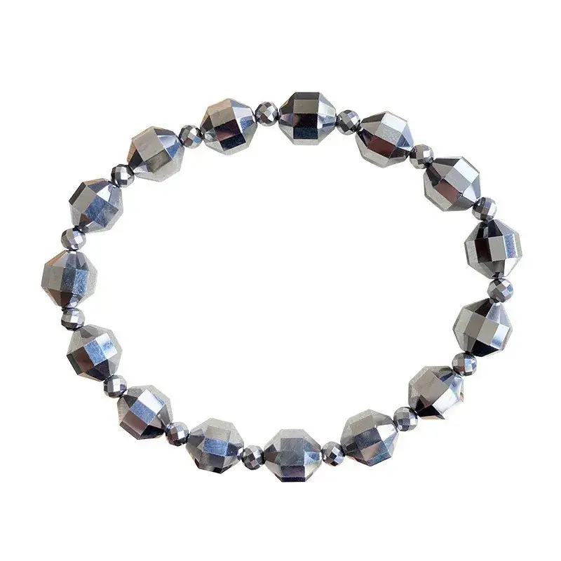 Silica Lantern Beads Bracelet 19.1g Black - Image 7