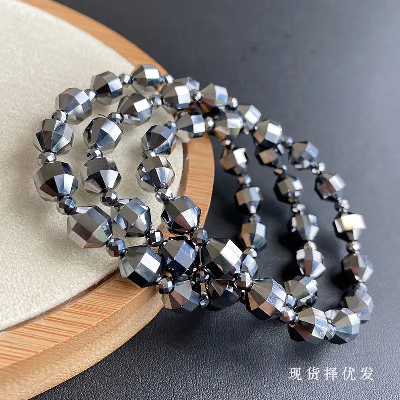 Silica Lantern Beads Bracelet 19.1g Black — feature 10