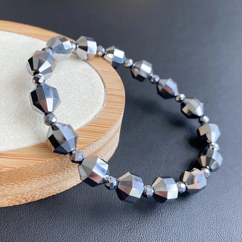 Silica Lantern Beads Bracelet 19.1g Black — feature 13