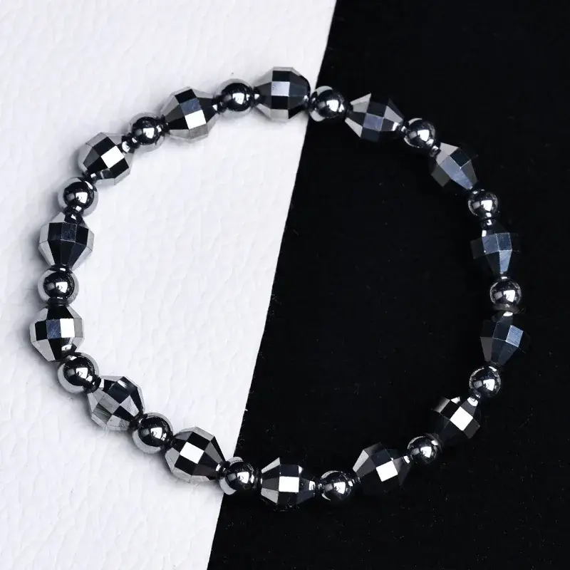 Silica Lantern Beads Bracelet 19.1g Black - Image 3