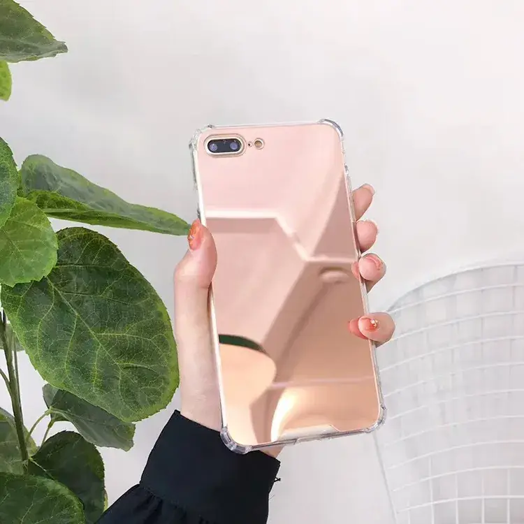 Apple 17 Promax Mirror Phone Case 16 Four Corners Anti-Fall 15 Acrylic 14 Mirror 13 Makeup Case 11 — feature 11