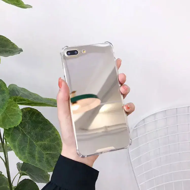 Apple 17 Promax Mirror Phone Case 16 Four Corners Anti-Fall 15 Acrylic 14 Mirror 13 Makeup Case 11 — feature 12
