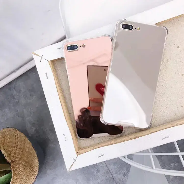 Apple 17 Promax Mirror Phone Case 16 Four Corners Anti-Fall 15 Acrylic 14 Mirror 13 Makeup Case 11 — feature 15