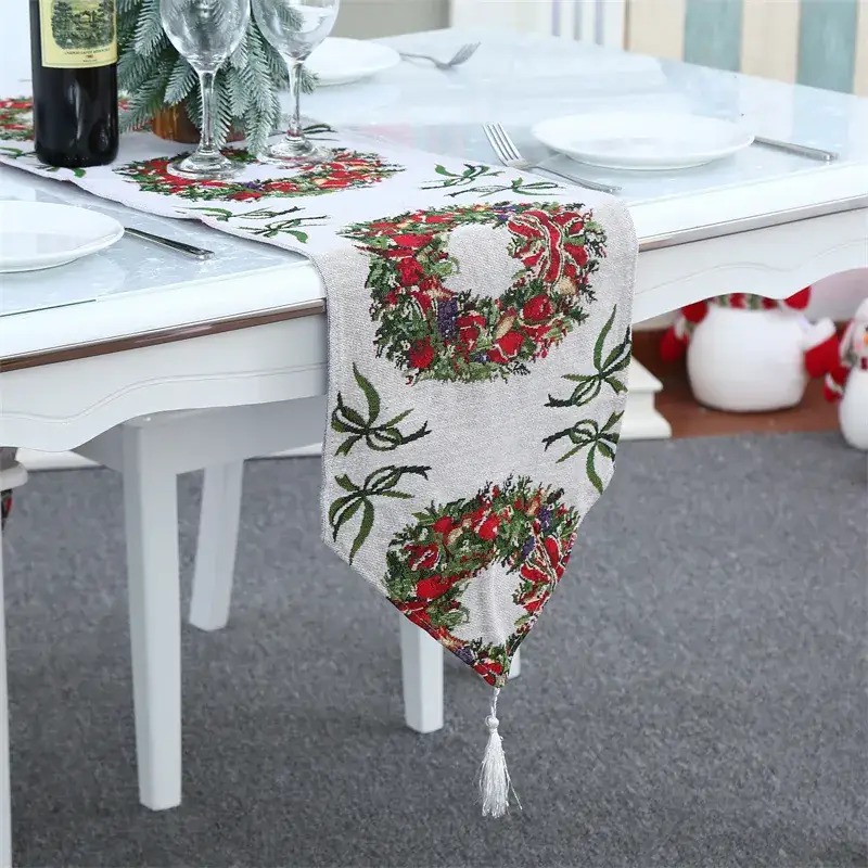Christmas Table Runner Cloth Decor Set of 5 - Image 4