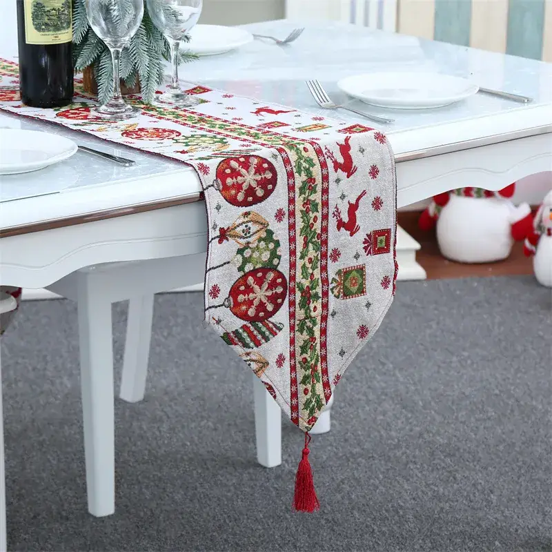 Christmas Table Runner Cloth Decor Set of 5 - Image 2