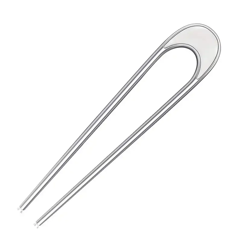 U-Shaped Hair Pin Ball Head Plate Hair Fork Women