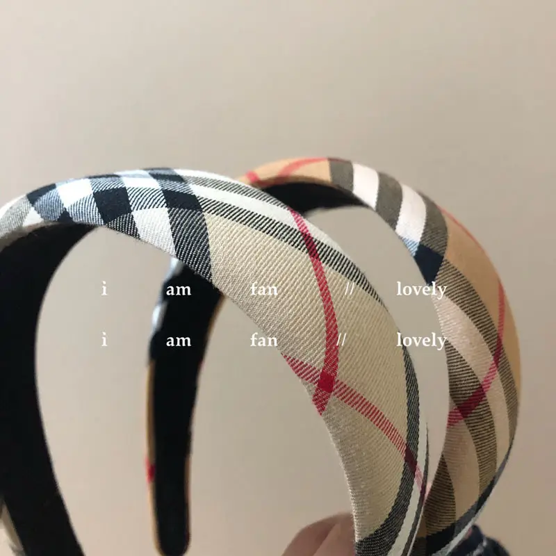 2026 New Year's Headband for Women Plaid Wide Bristle — feature 12