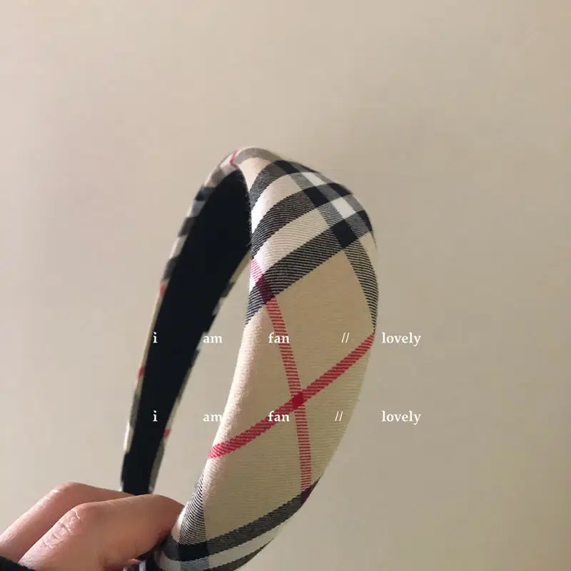 2026 New Year's Headband for Women Plaid Wide Bristle — feature 16