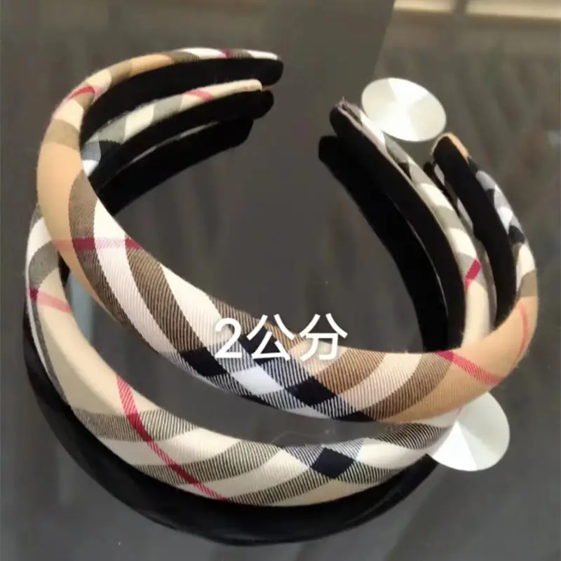 2026 New Year's Headband for Women Plaid Wide Bristle — feature 14