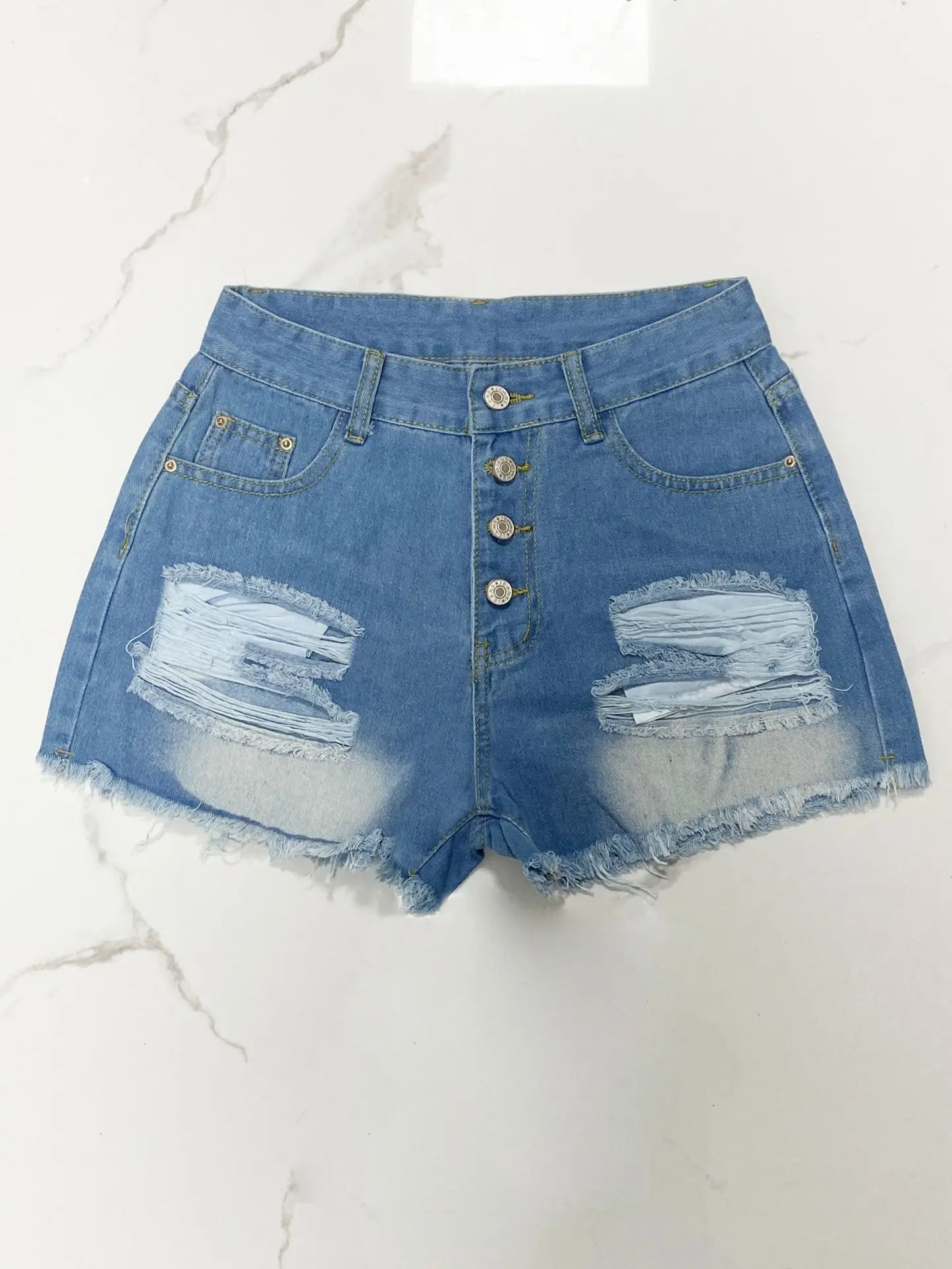 High-Waisted Ripped Denim Shorts for Women 2025 — feature 6