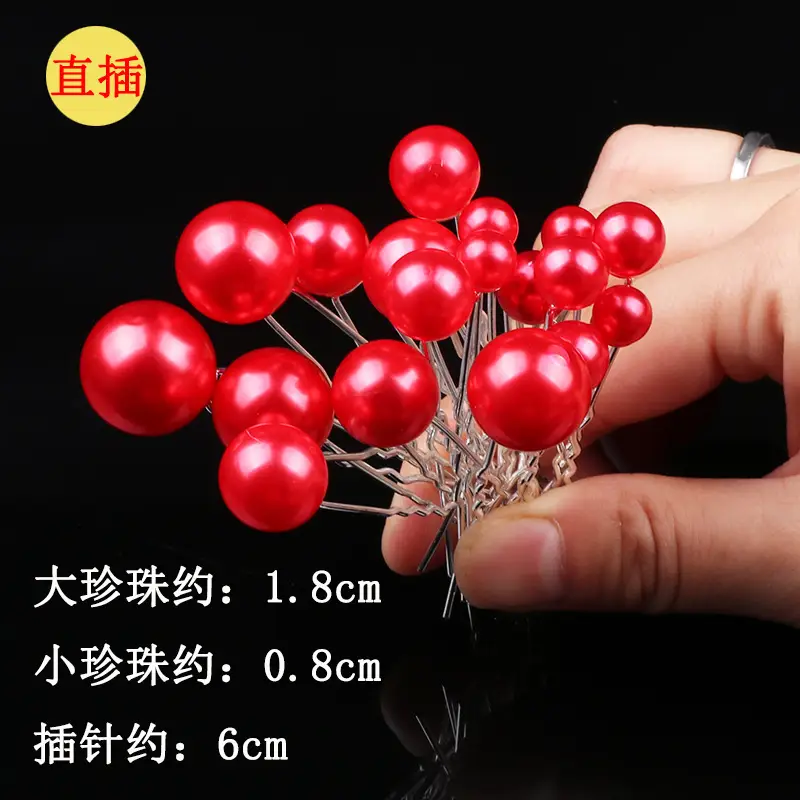 Korean Style Pearl Hairpin 18 Gold U-Shaped Fork - Image 11