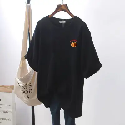 2022 Korean Style Women's Crewneck T-Shirt Short Sleeve - Image 3
