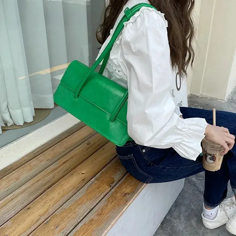 Blue Korean Style Shoulder Bag for Women - Image 2