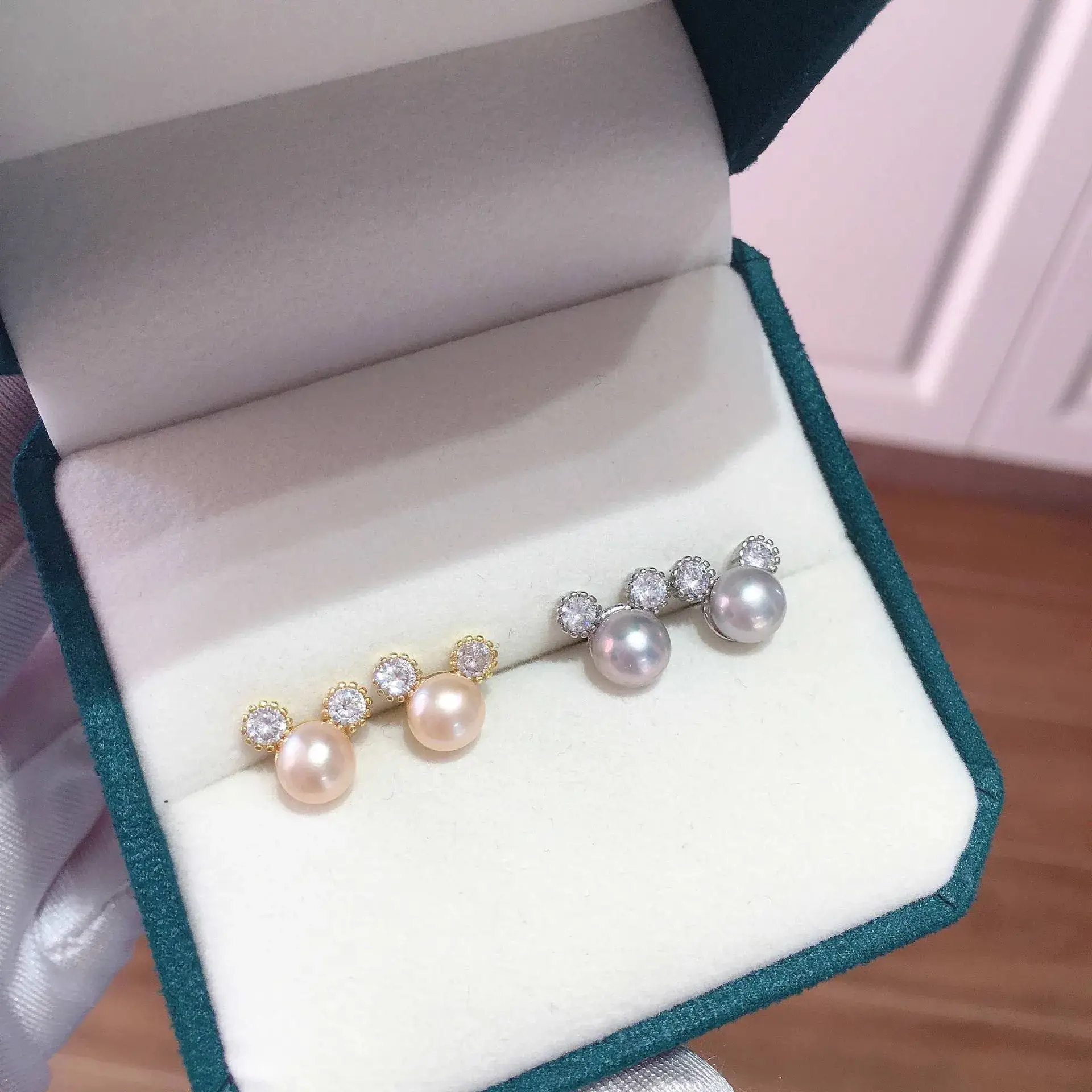 Pearl Earrings for Women Wholesale White Freshwater Design - Image 7