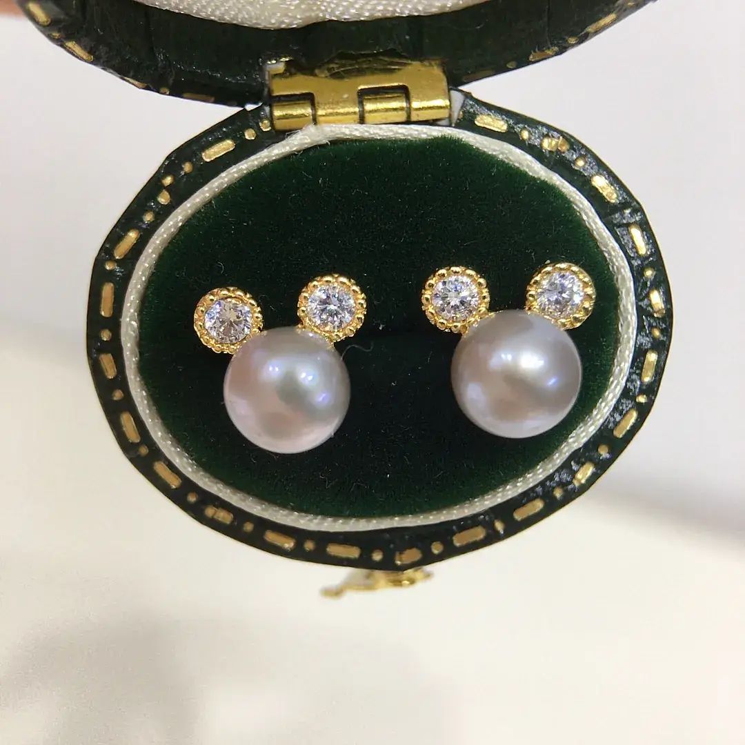 Pearl Earrings for Women Wholesale White Freshwater Design - Image 5