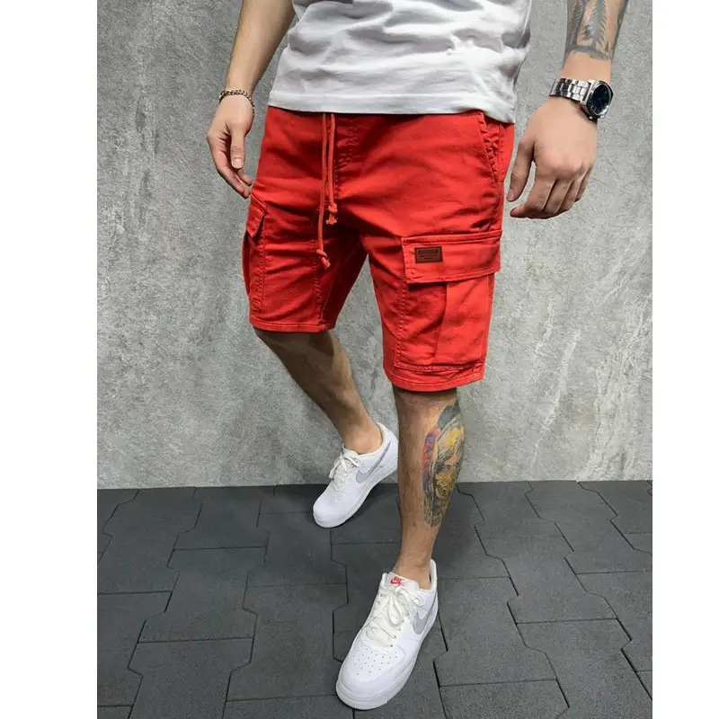 Men Grey Cargo Shorts Large 2024 - Image 7
