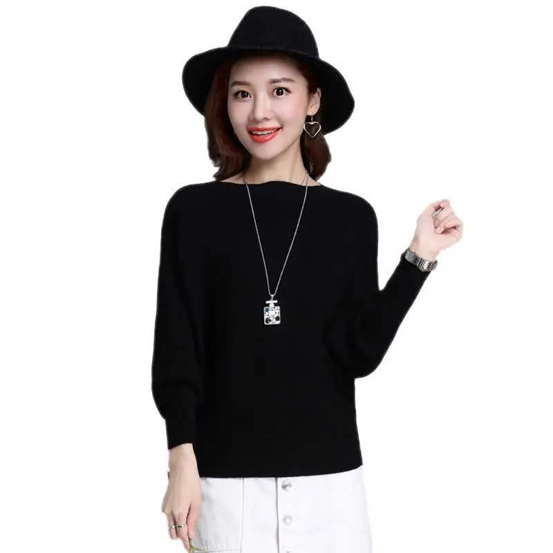 Pink Long Sleeve Knit Pullover 24-Color - Image 30