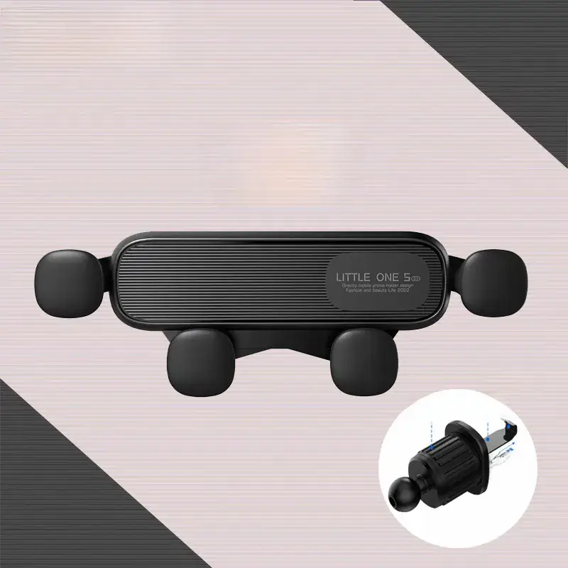 Mini Rotating Car Phone Holder with Cartoon Design