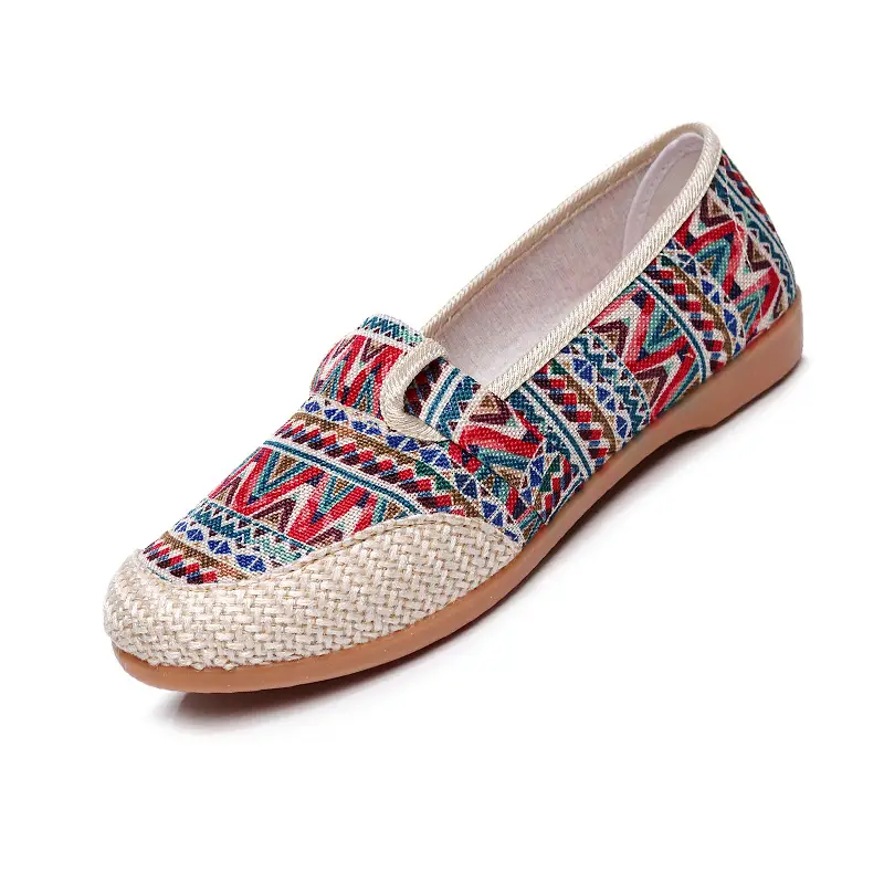 2026 Autumn New Style Old Beijing Cloth Shoes with Rubber Sole, Shallow Mouth, Non-Slip, Slip-On Canvas Women's Shoes, Comfortable - Image 18