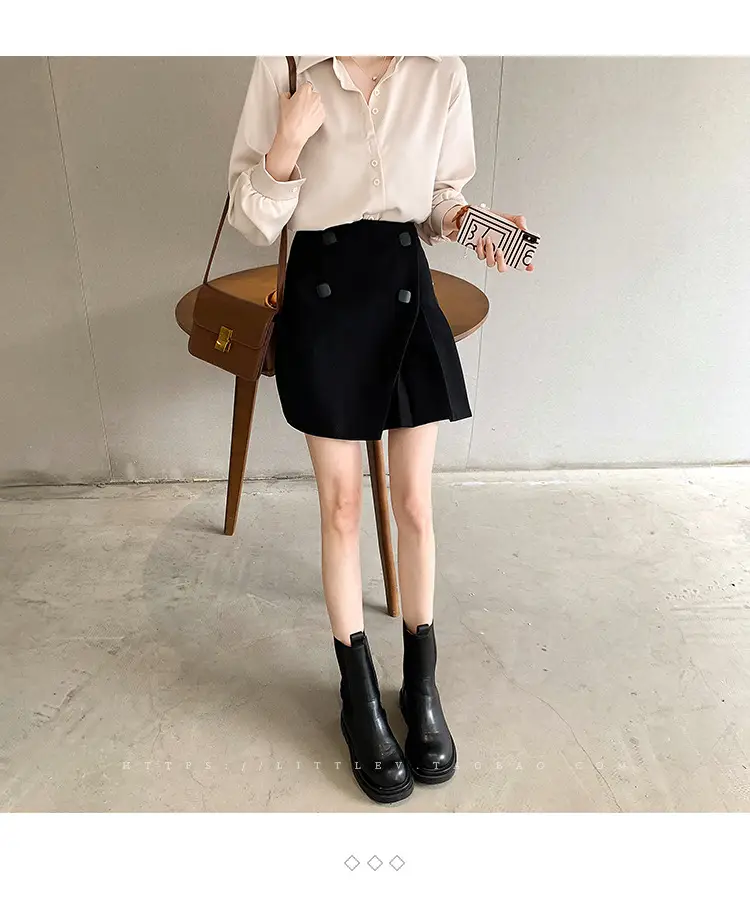 Women's Light Blue Chiffon Button-Up Shirt — feature 26