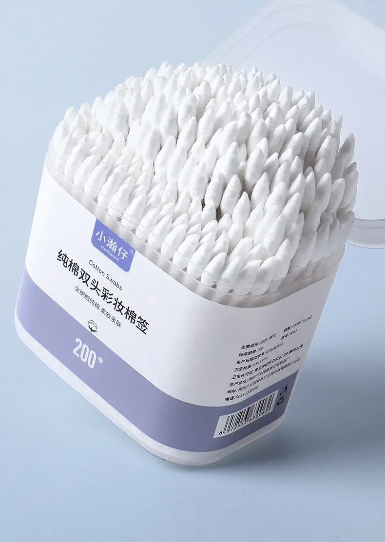 White Small Hanzi Cotton Swabs 200x Double Head — feature 6